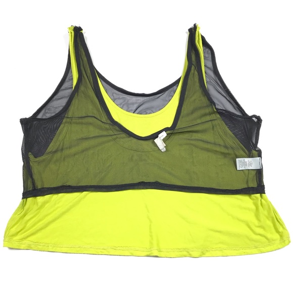 Silence + Noise Sheer Scoop Neck Tank Crop Top - Picture 5 of 6